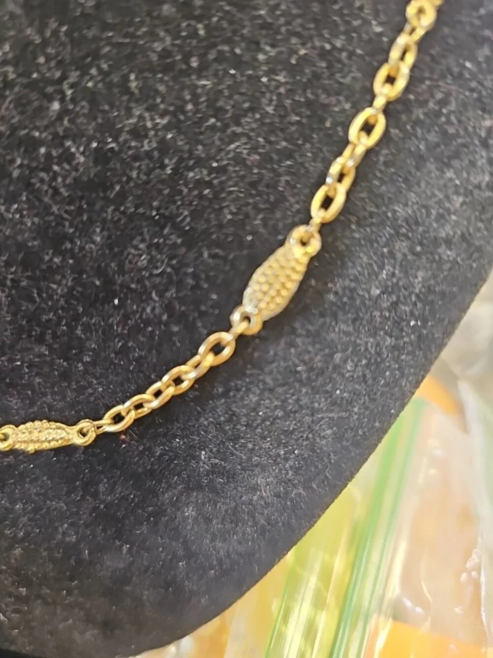 Necklace 16 inch  Gold-tone  Spring Ring Clasp